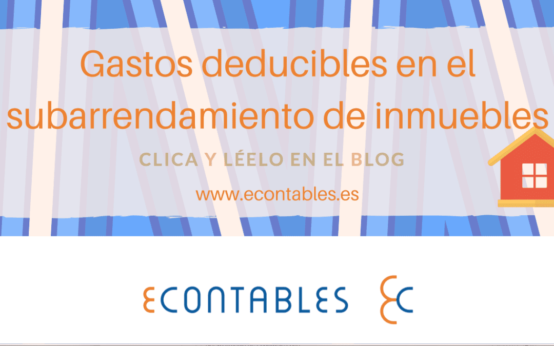 gastos deducibles subarrendamiento