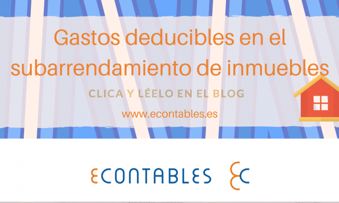 gastos deducibles subarrendamiento