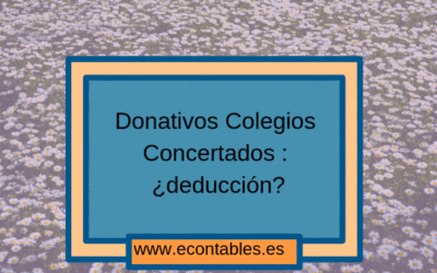 Nota de Hacienda sobre la deducción de los donativos en colegios concertados