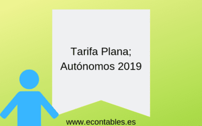 Así es la tarifa plana de autónomos desde enero de 2019.