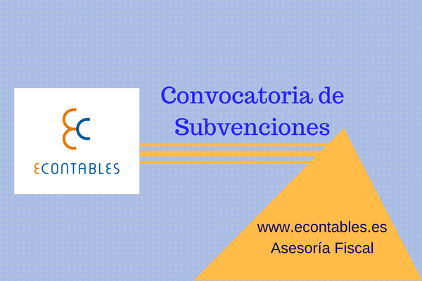 Convocatorias de Subvenciones (Del 16 de junio al 15 de julio)